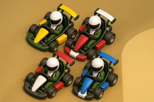 מירוץ מכוניות מתנגשות - Bumper Car Race