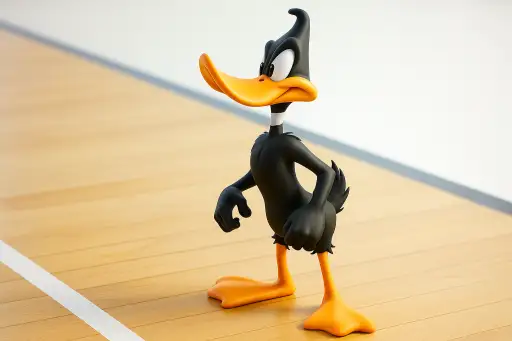 דפי דק משחק כדור עף - Daffy Duck Volleyball Game