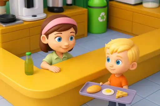 איטריות במסעדה - Noodle Restaurant