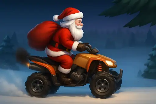 סנטה נהג מירוצים - Santa Racing Driver