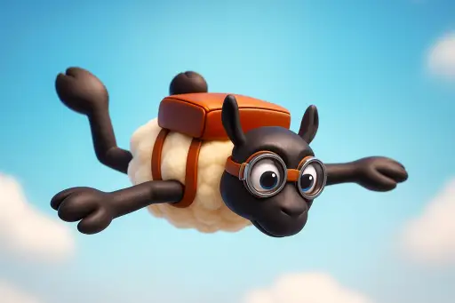 הכבשה הצנחנית - The Parachuting Sheep