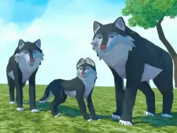 משחק הזאבים - Wolf Family Simulator